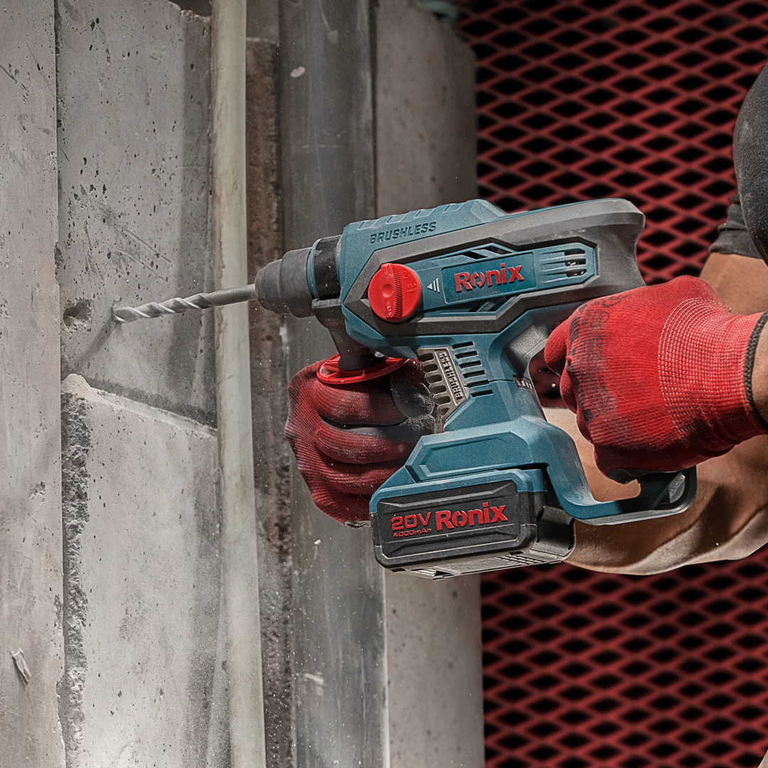 بتن کن شارژی براشلس ۲۰ ولت رونیکس مدل ۸۹۱۰A